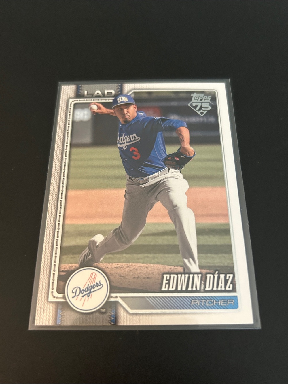 Topps Edwin Díaz Dodgers Card - Blue/White
